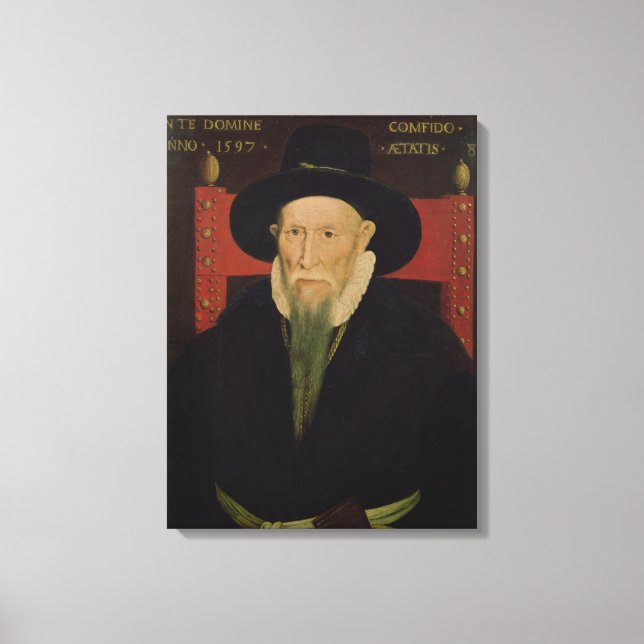 Portrait von Theodore de Beze Leinwanddruck (Vorderseite)