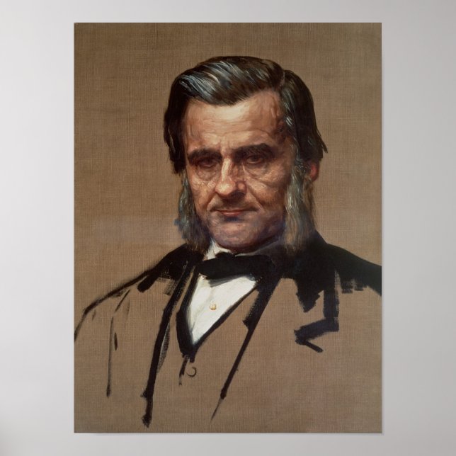 Portrait von Thomas Henry Huxley Poster (Vorne)