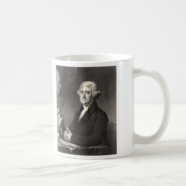 Portrait von Thomas Jefferson Kaffeetasse (Rechts)