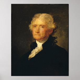 Portrait von Thomas Jefferson Poster