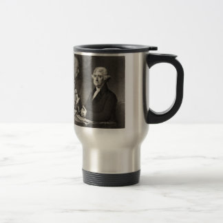 Portrait von Thomas Jefferson Reisebecher
