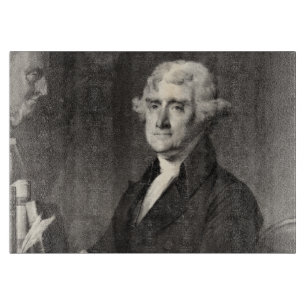 Portrait von Thomas Jefferson Schneidebrett