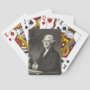 Portrait von Thomas Jefferson Spielkarten