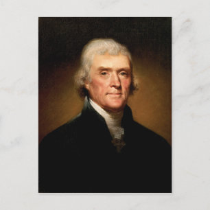 Portrait von Thomas Jefferson von Rembrandt Peale Postkarte