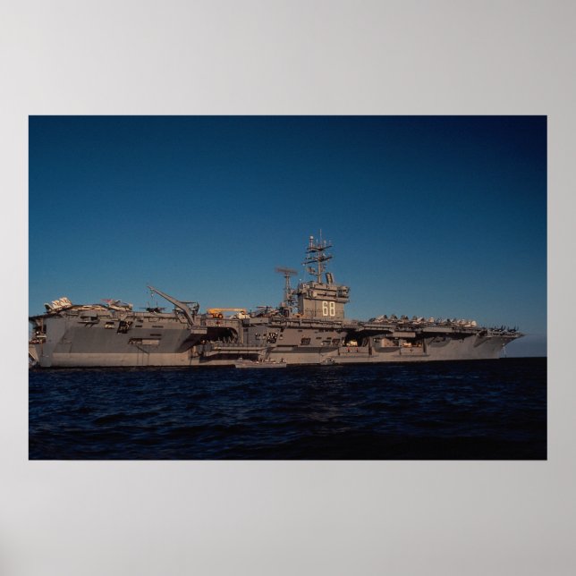 Portrait von "USS Nimitz", nuklearer Motorträger, Poster (Vorne)