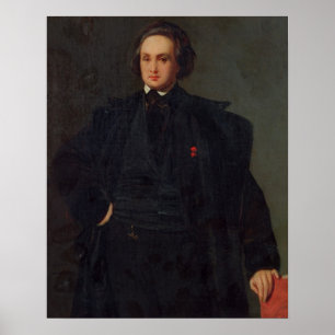 Portrait von Victor Hugo, c.1833 Poster