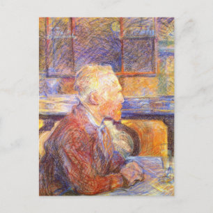 Portrait von Vincent Van Gogh von Toulouse-Lautrec Postkarte