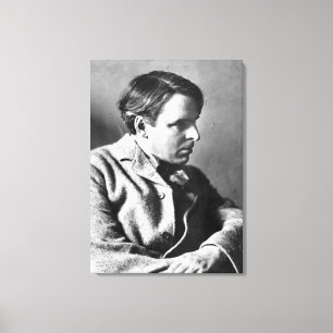 Portrait von W.B. Yeats Leinwanddruck