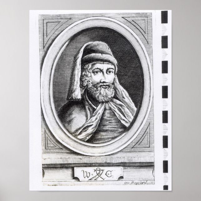 Portrait von William Caxton Poster (Vorne)