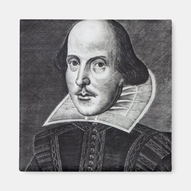 Portrait von William Shakespeare Magnet (Vorne)