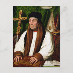 Portrait von William Warham Postkarte