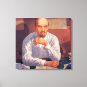 Portrait von Wladimir Lenin (Führer der UdSSR) Leinwanddruck