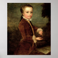 Portrait von Wolfgang Amadeus Mozart im Alter