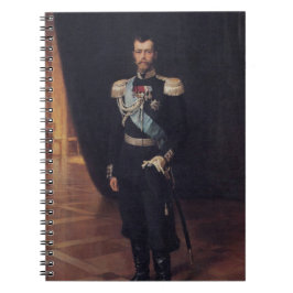 Portrait von Zar Nicholas II (von Albert Edelfelt) Notizblock