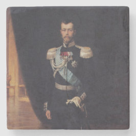 Portrait von Zar Nicholas II (von Albert Edelfelt) Steinuntersetzer
