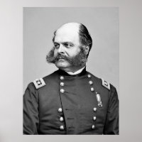 Portrait Ziviler Kriegsherr Ambrose E. Burnside
