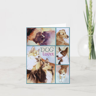 Portraits Amoureux de les chiens Cartes pour notes