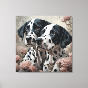 Portraits der Blume Hunde 4 Leinwanddruck