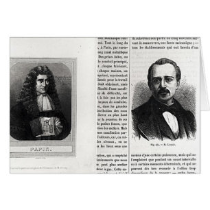 Portraits von Denis Papin und Etienne Lenoir