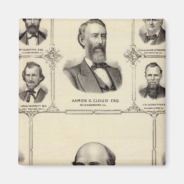 Portraits von Robert Hunter, Aaron G Cloud Magnet (Vorne)