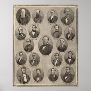 Portraits von Saml Hanna, Peter Heller Poster