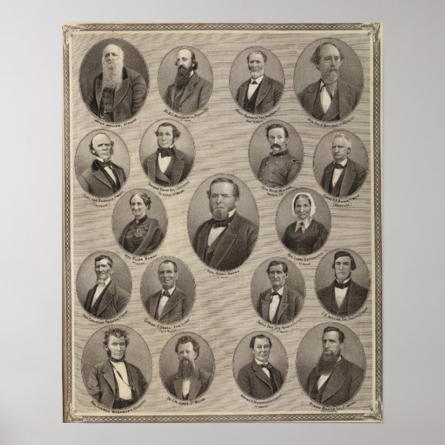 Portraits von Saml Hanna, Peter Heller Poster (Vorne)