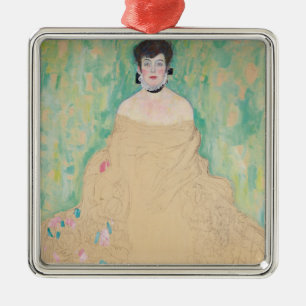 Porträt Amalie Zuckerkandl von Gustav Klimt Ornament Aus Metall