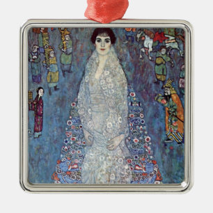 Porträt Baronin Elisabeth Bacchofen Echt, Klimt Silbernes Ornament