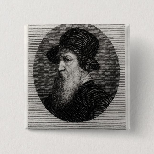 Porträt Benvenuto Cellini vorbei graviert Button (Vorderseite)
