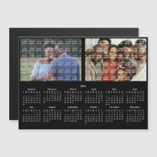 Porträt der 2021-Familie - benutzerdefinierter Kal Magnetkarte