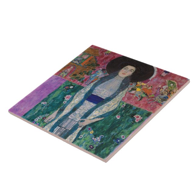 Porträt der Adele Bloch-Bauer, Gustav Klimt Fliese (Seite)