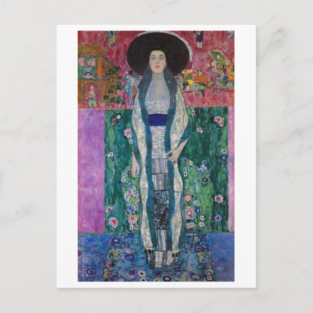Porträt der Adele Bloch-Bauer, Gustav Klimt Postkarte (Vorderseite)