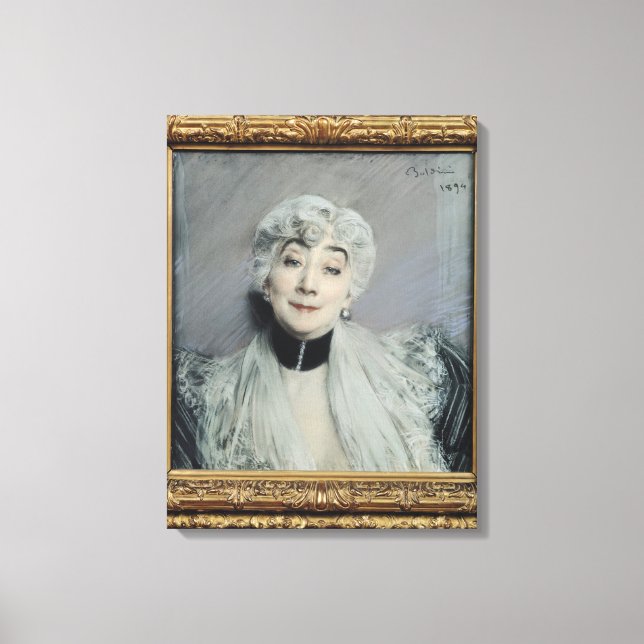 Porträt der Gräfin de Martel de Janville Leinwanddruck (Vorderseite)