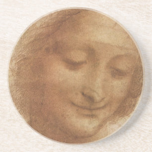 Porträt der heiligen Anna von Leonardo da Vinci Untersetzer