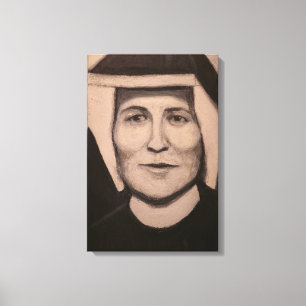 Porträt der hl. Faustina Kowalska Leinwanddruck