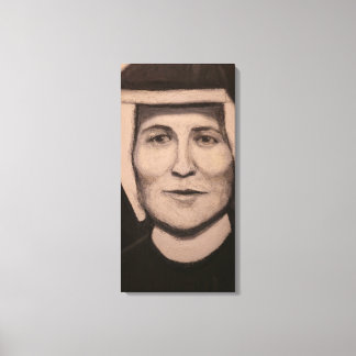 Porträt der hl. Faustina Kowalska Leinwanddruck