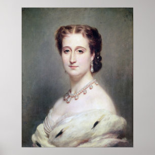 Porträt der Kaiserin Eugenie Poster
