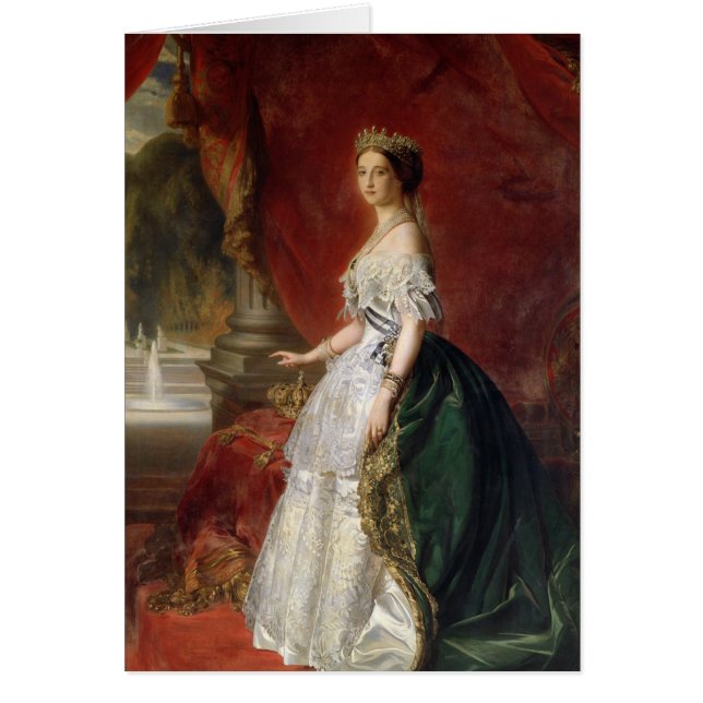 Porträt der Kaiserin Eugenie von Frankreich (Vorne)