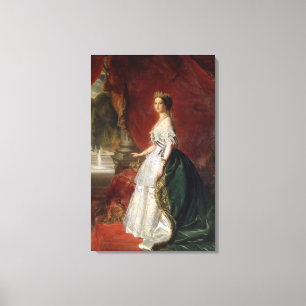 Porträt der Kaiserin Eugenie von Frankreich Leinwanddruck