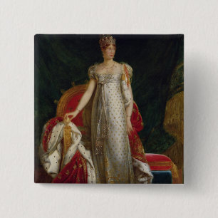 Porträt der Kaiserin Marie Louise von Frankreich Button