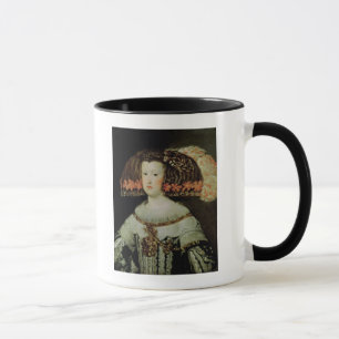 Porträt der Königin Maria Anna von Spanien Tasse