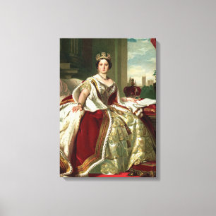 Porträt der Königin-Victoria Leinwanddruck
