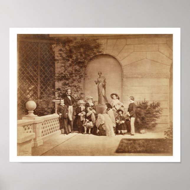 Porträt der königlichen Familie im Osborne House,  Poster (Vorne)