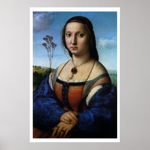 Porträt der Maddalena Doni von Raphael Sanzio Poster