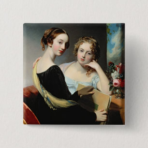 Porträt der McEuen Schwestern, nach 1823 Button
