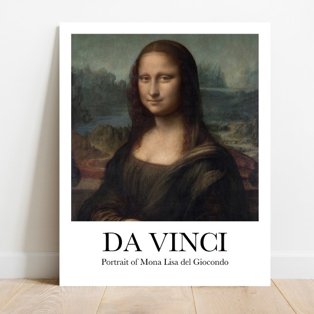 Porträt der Mona Lisa del Giocondo von Da Vinci Poster (Iconic smile, timeless beauty! Mona Lisa museum-quality poster: Get yours NOW! )