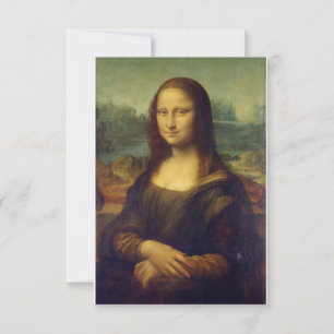 Porträt der Mona Lisa del Giocondo von Leonardo da Dankeskarte