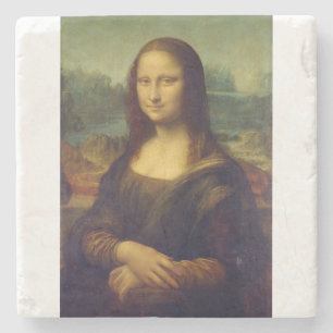 Porträt der Mona Lisa del Giocondo von Leonardo da Steinuntersetzer