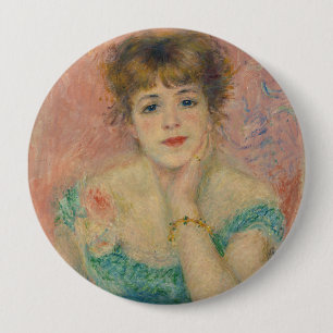 Porträt der Schauspielerin Jeanne Samary, Auguste Button