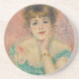 Porträt der Schauspielerin Jeanne Samary, Auguste  Getränkeuntersetzer